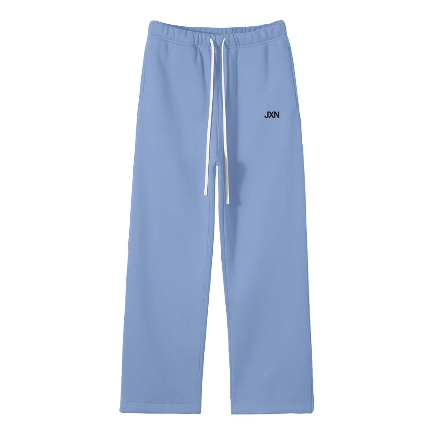 Unisex Solid Color Fleece Straight Leg Pants