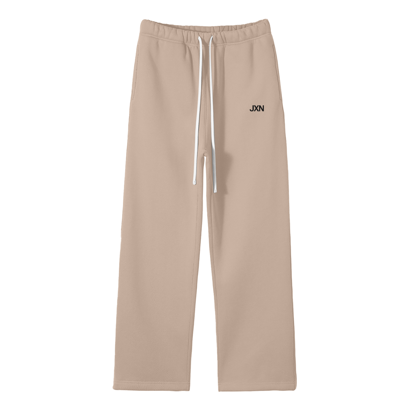 Unisex Solid Color Fleece Straight Leg Pants