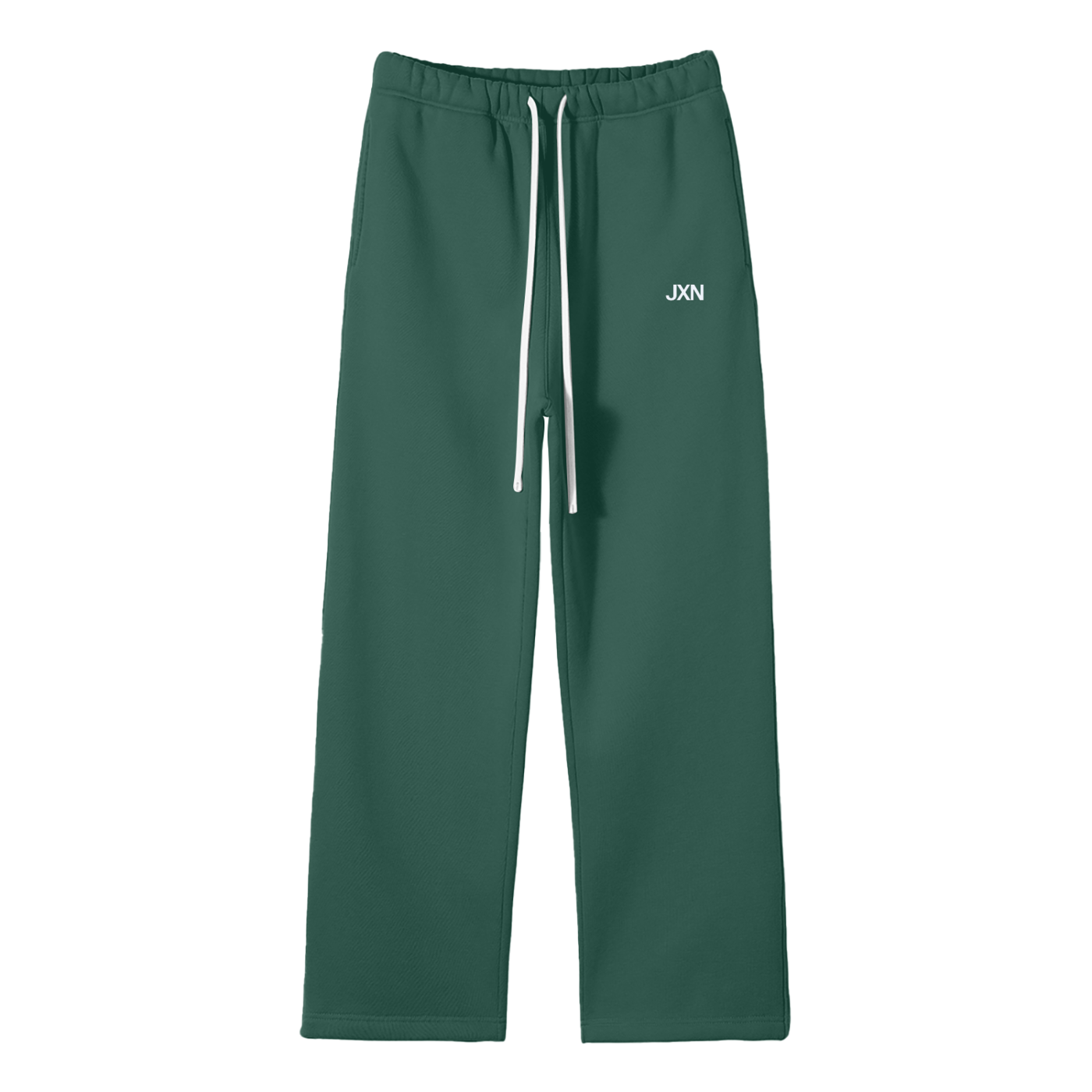 Unisex Solid Color Fleece Straight Leg Pants