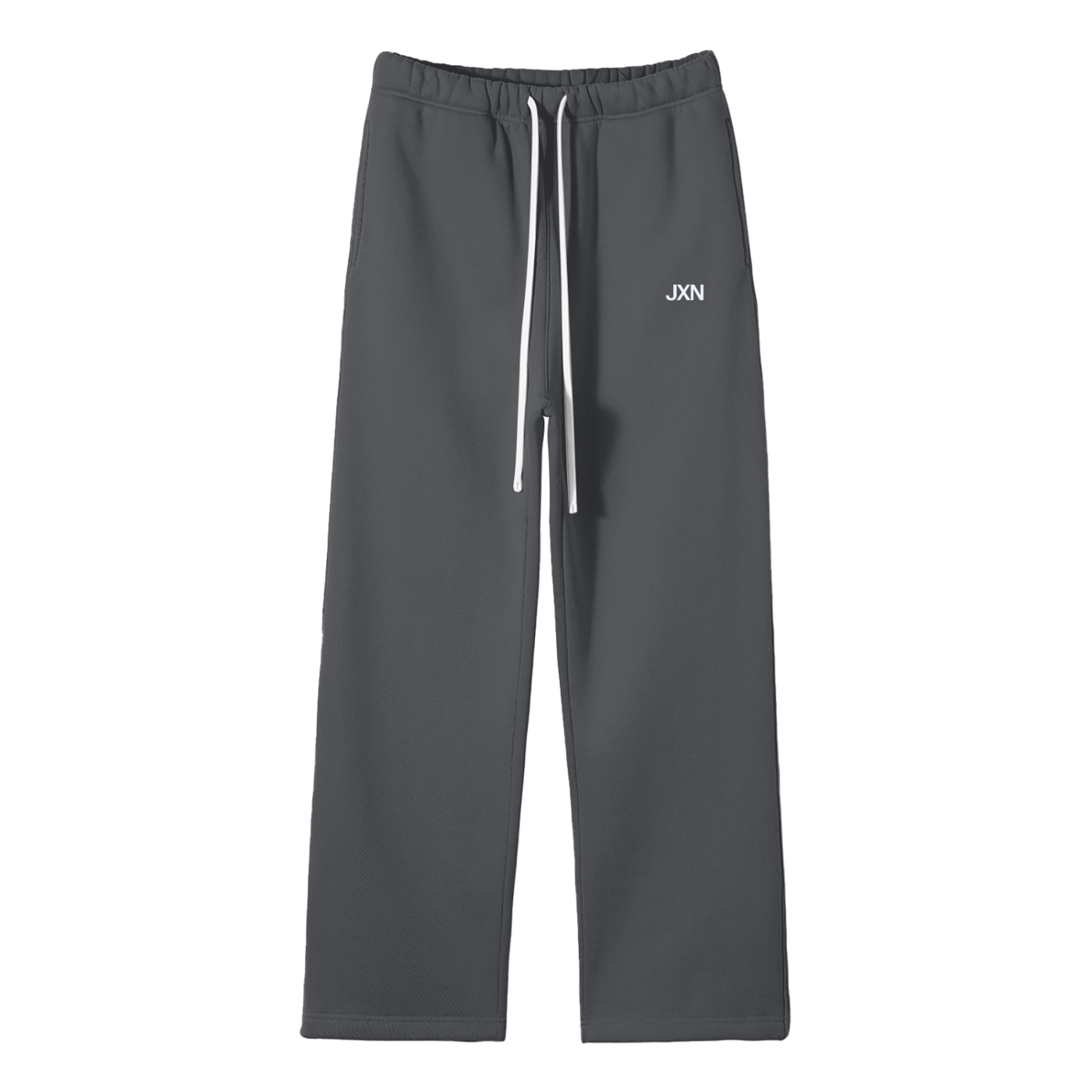 Unisex Solid Color Fleece Straight Leg Pants