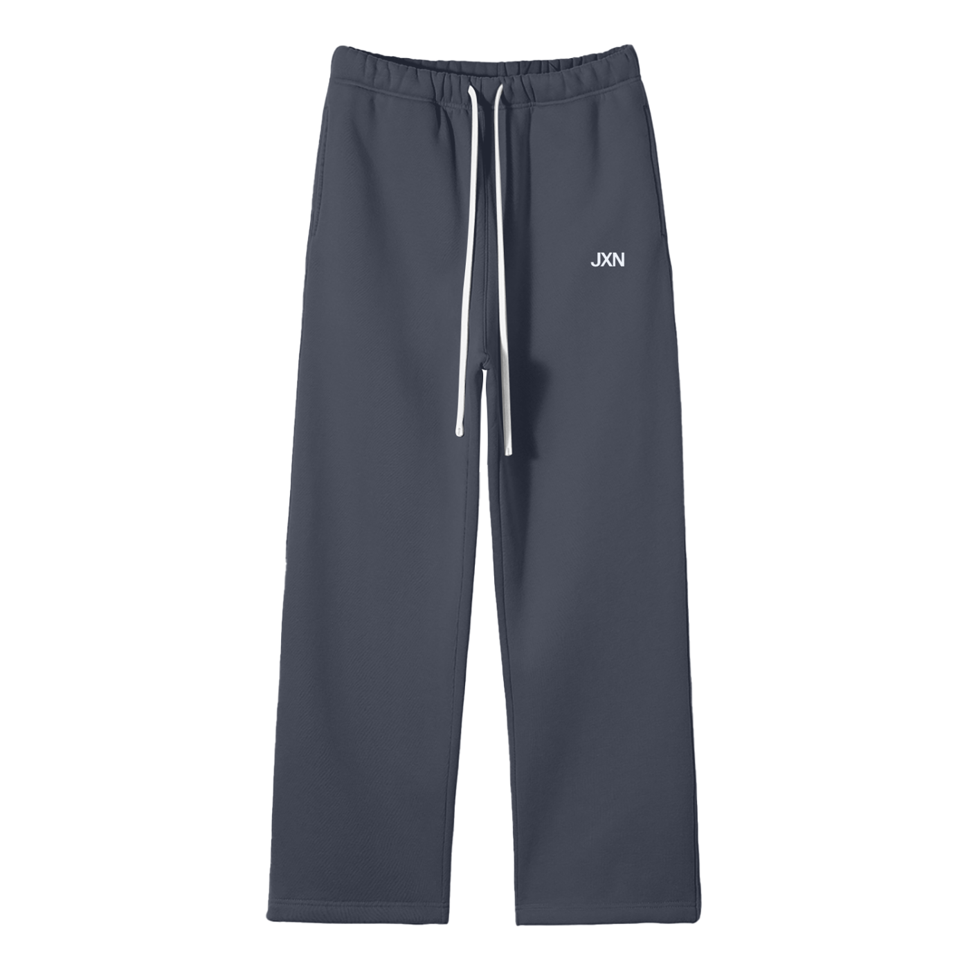 Unisex Solid Color Fleece Straight Leg Pants