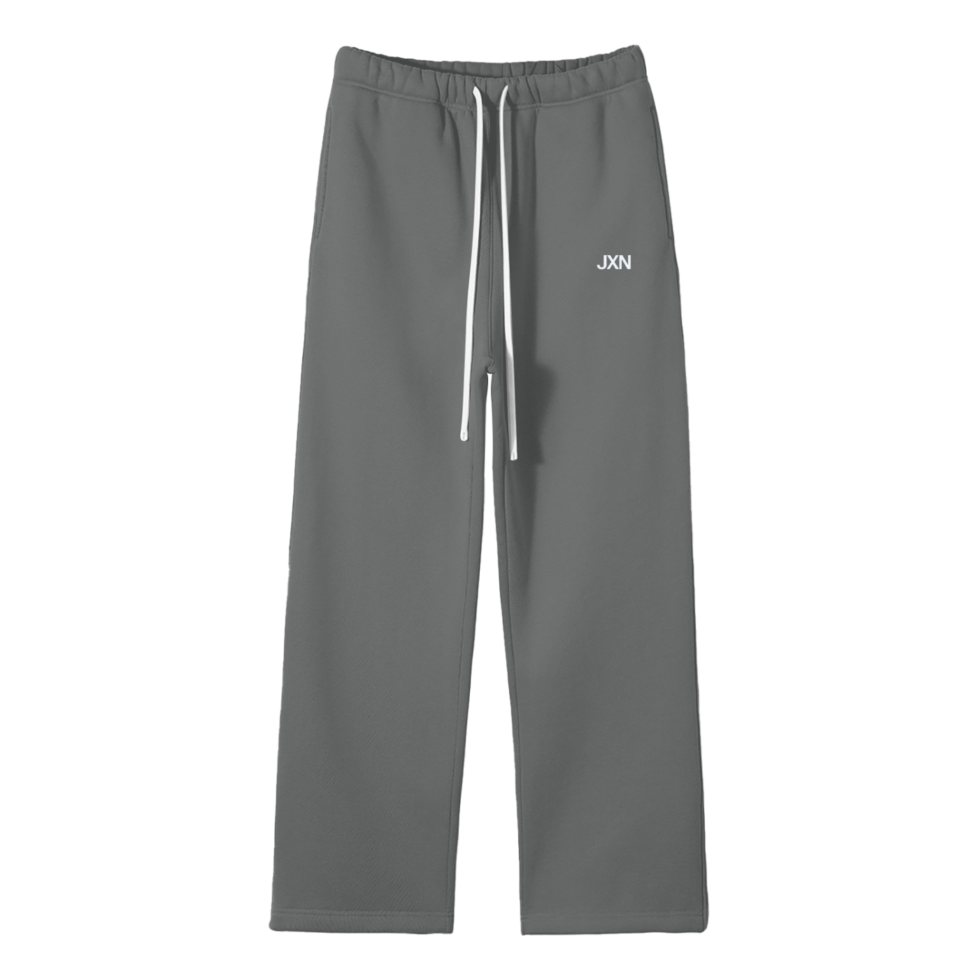 Unisex Solid Color Fleece Straight Leg Pants